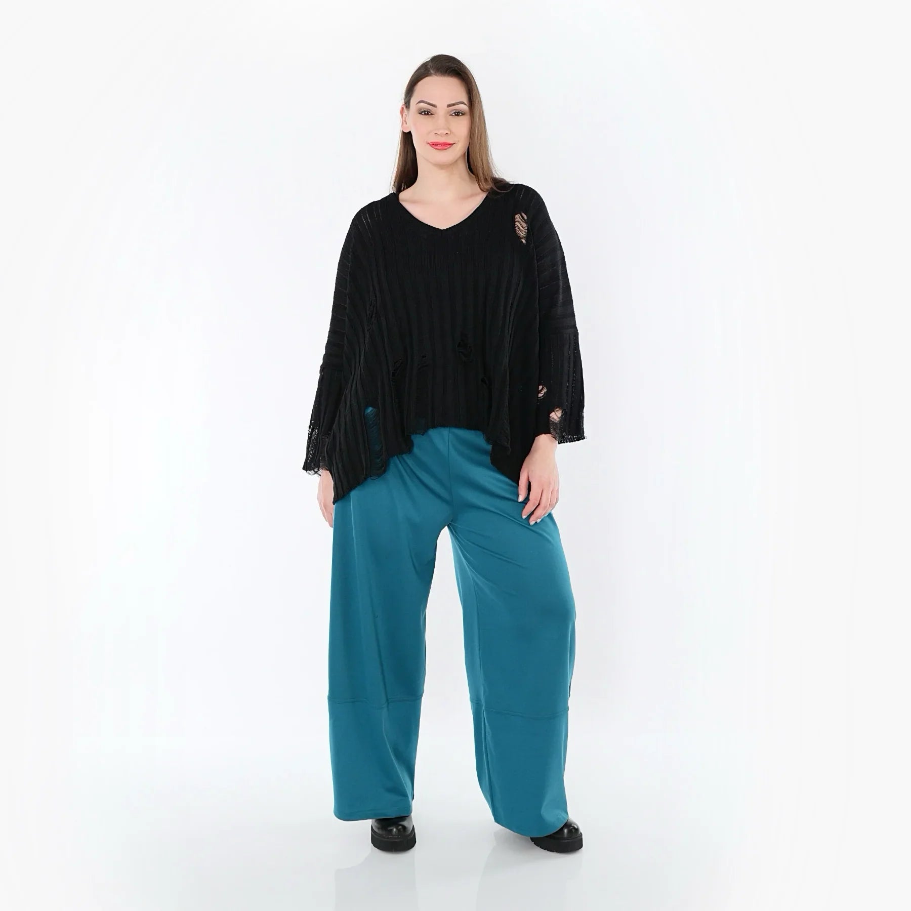 AKH Fashion 122 pantalon, pétrole