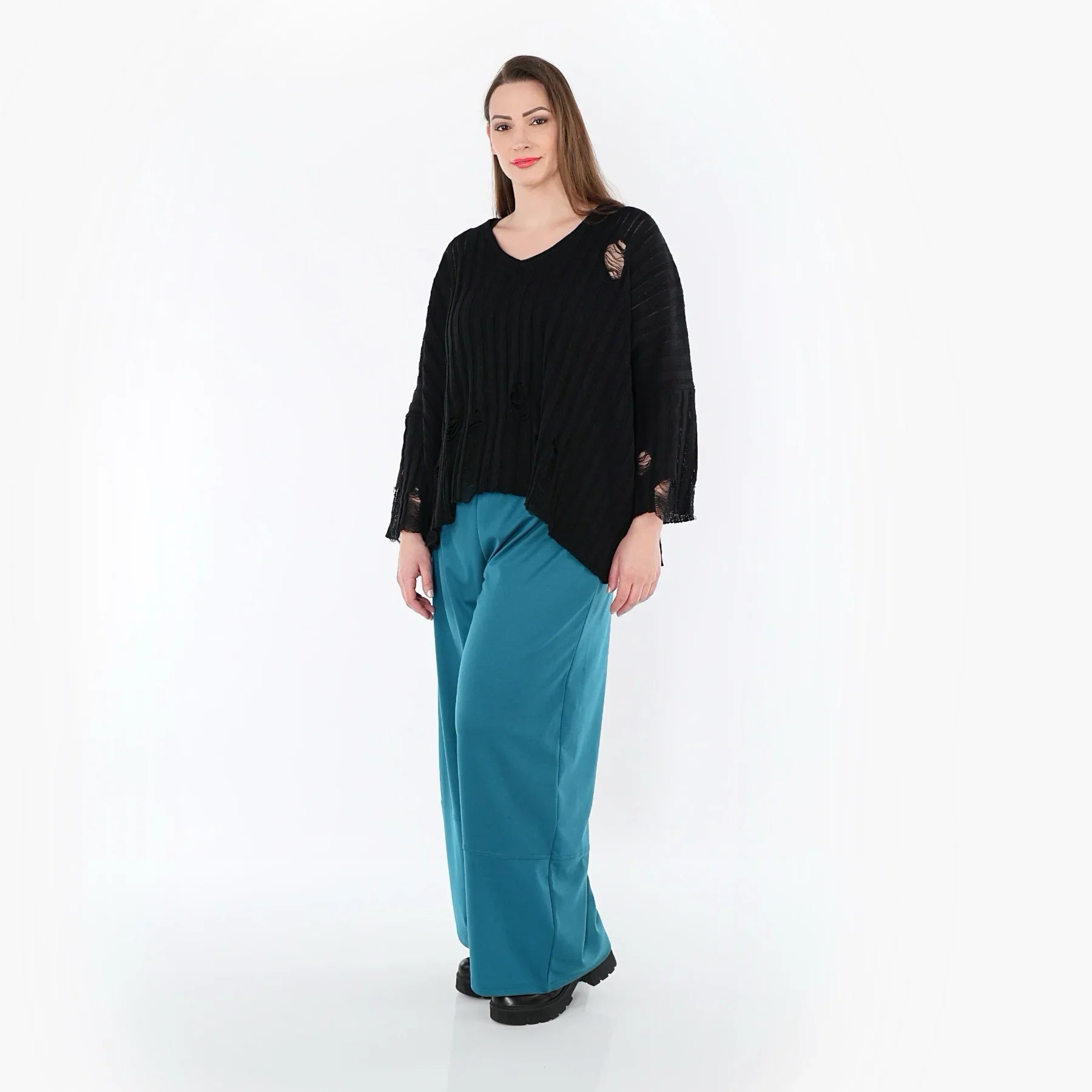 AKH Fashion 122 pantalon, pétrole