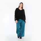 AKH Fashion 122 pantalon, pétrole