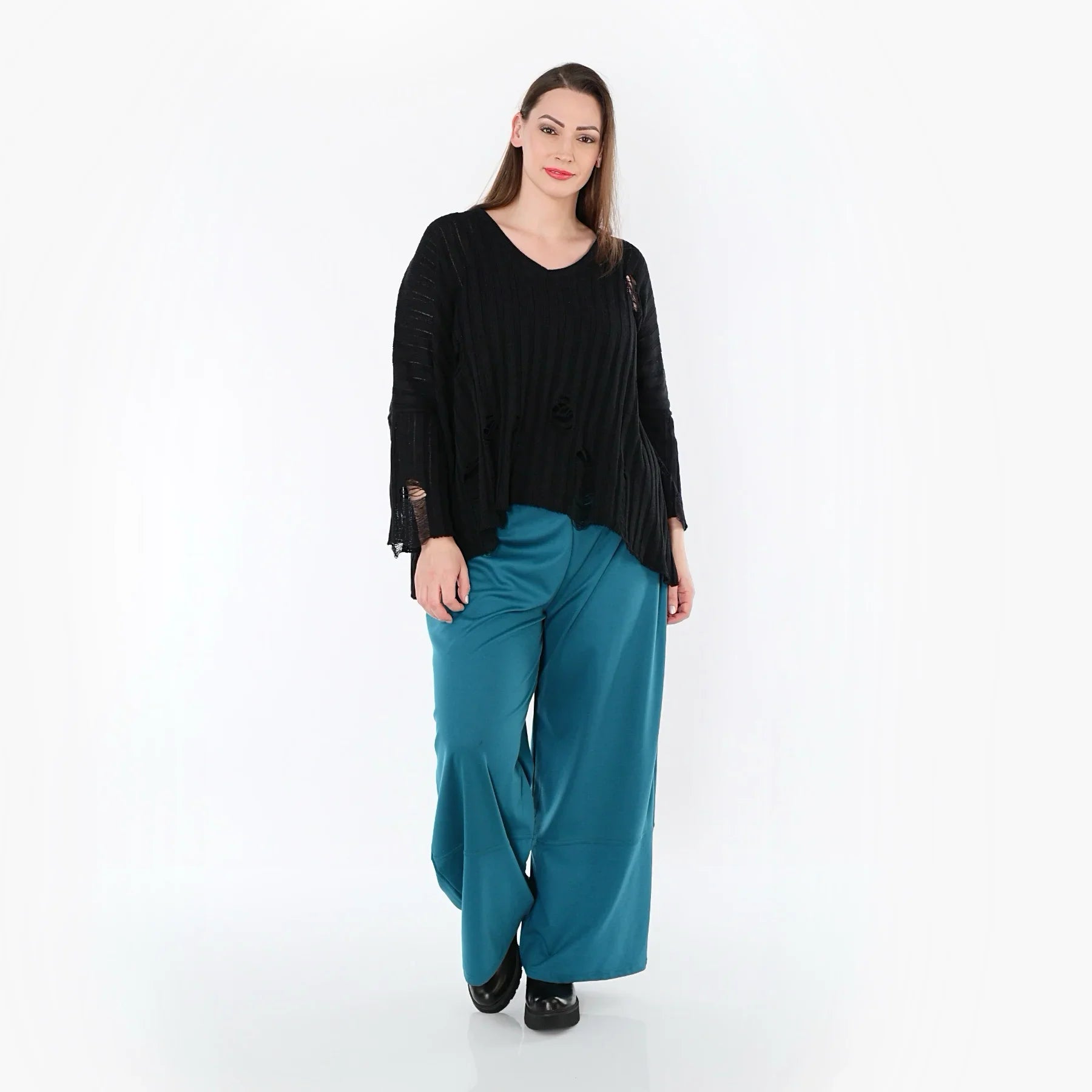 AKH Fashion 122 pantalon, pétrole