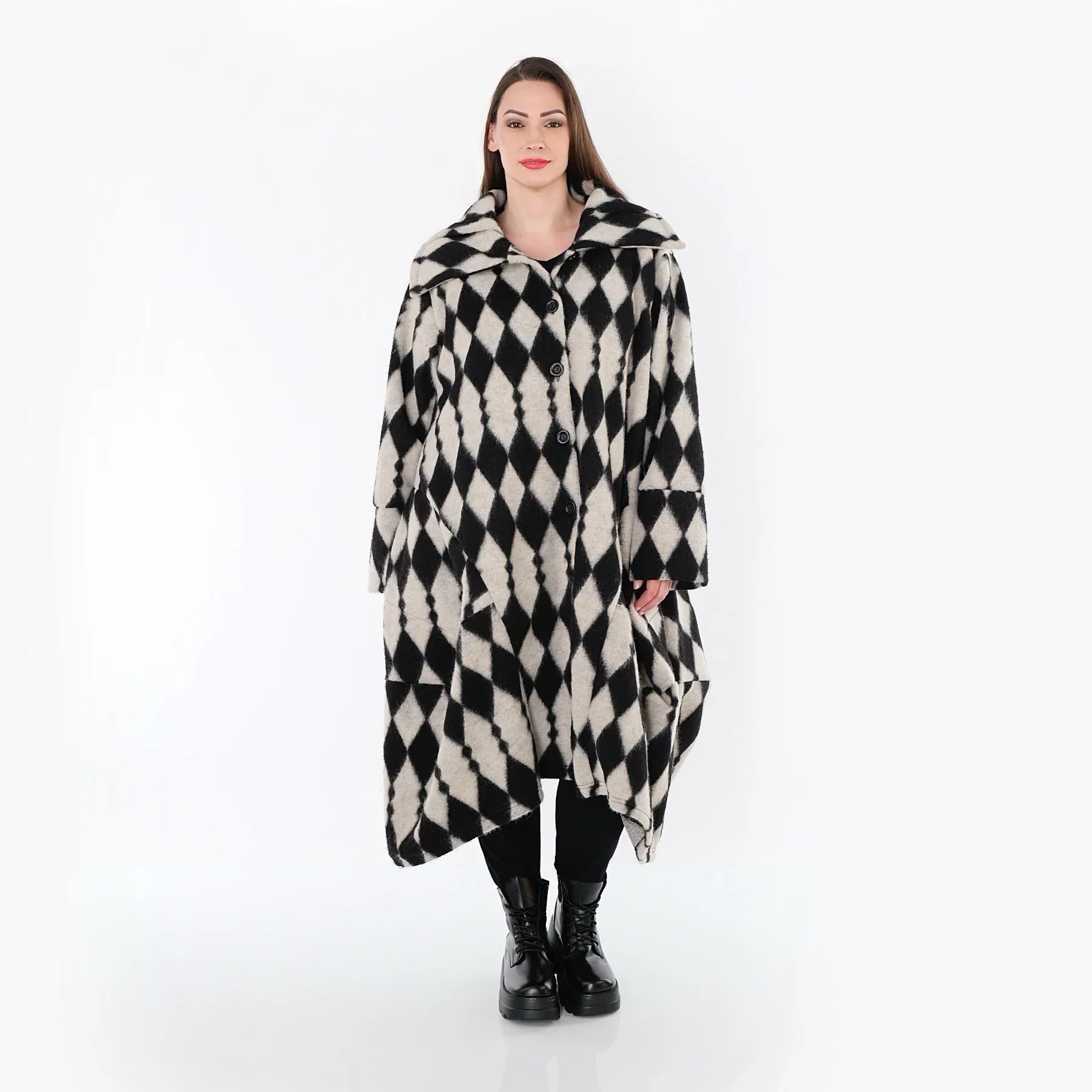 AKH Fashion 3023 Manteau, écru-noir
