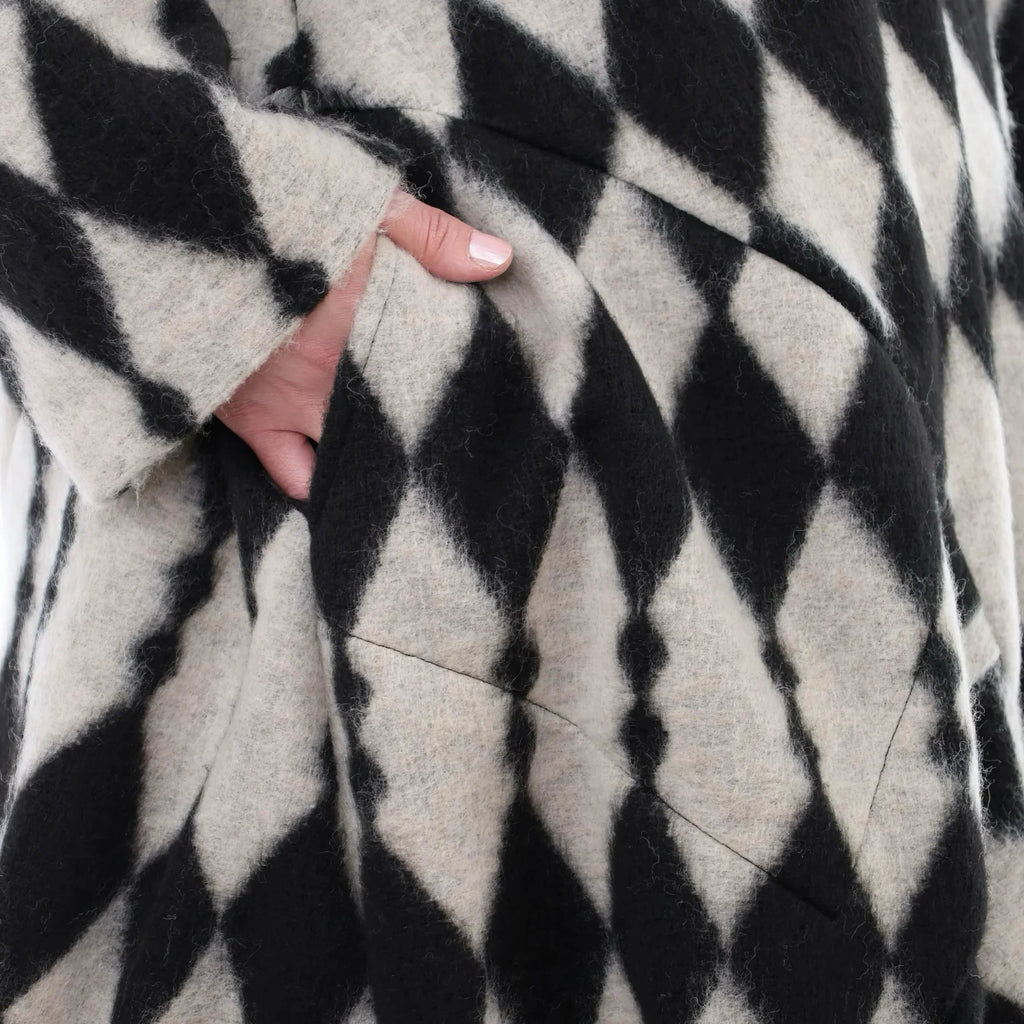 AKH Fashion 3023 Manteau, écru-noir