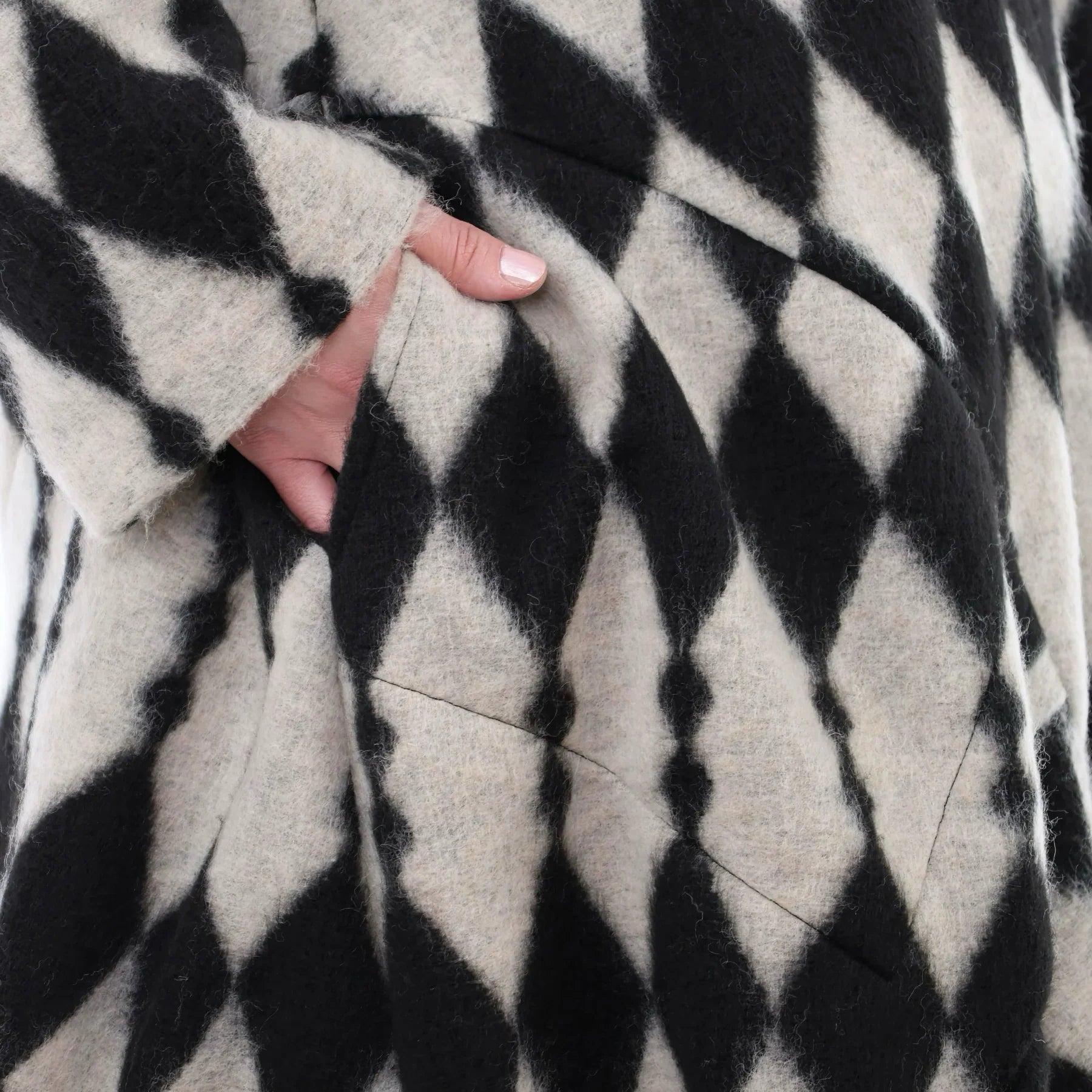 AKH Fashion 3023 Manteau, écru-noir