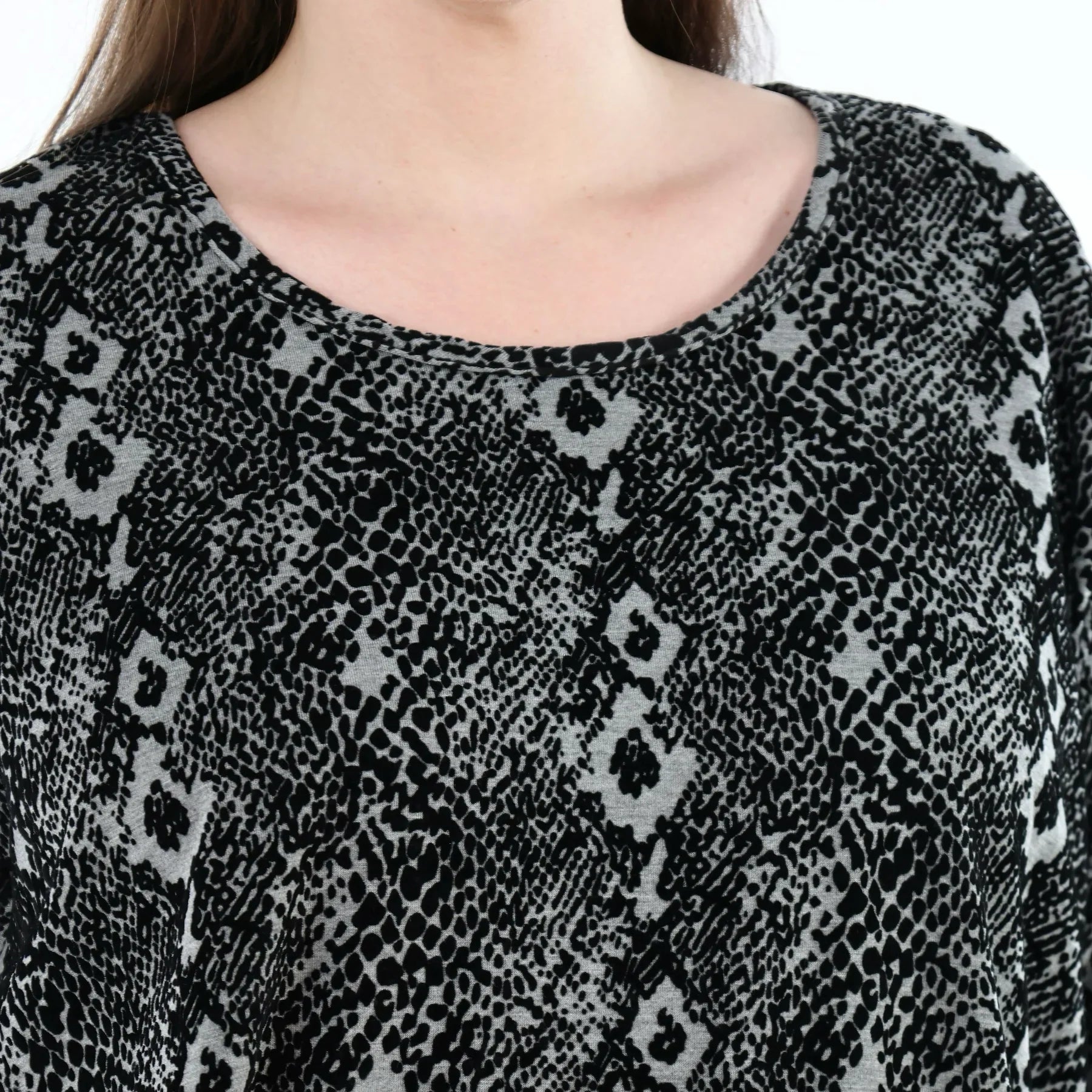 AKH Fashion 1926 Kleid, Grau-Schwarz
