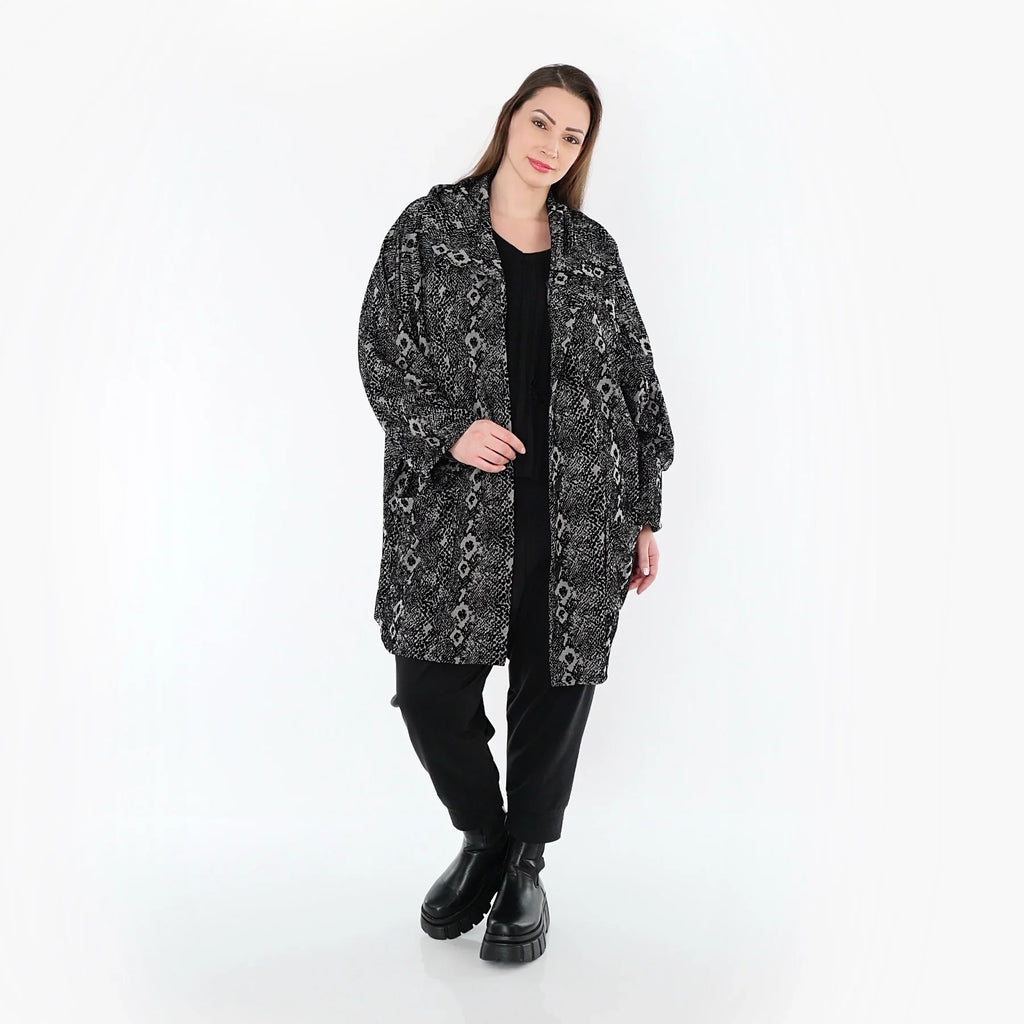 AKH Fashion 6517 Veste, Gris-Noir