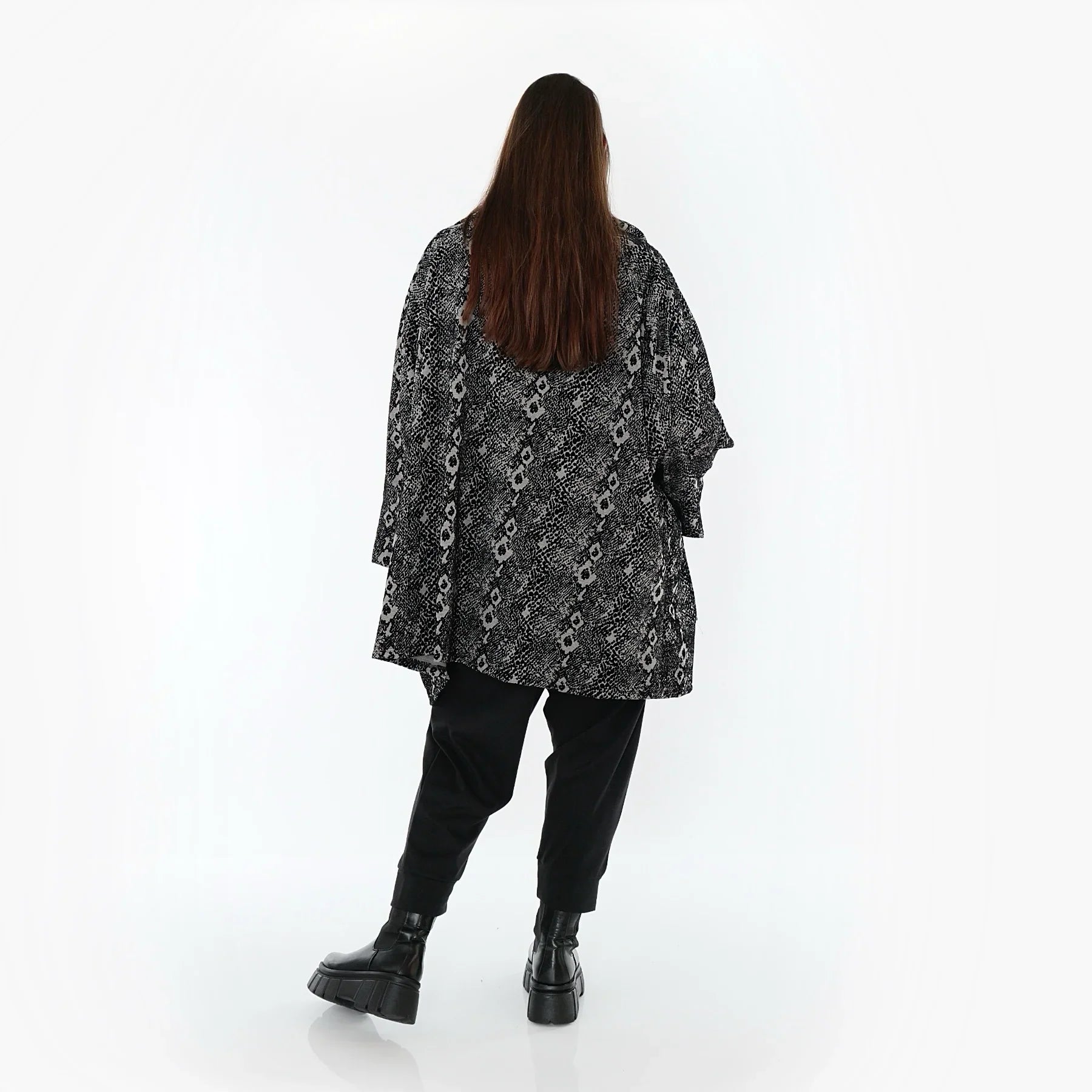 AKH Fashion 6517 Veste, Gris-Noir