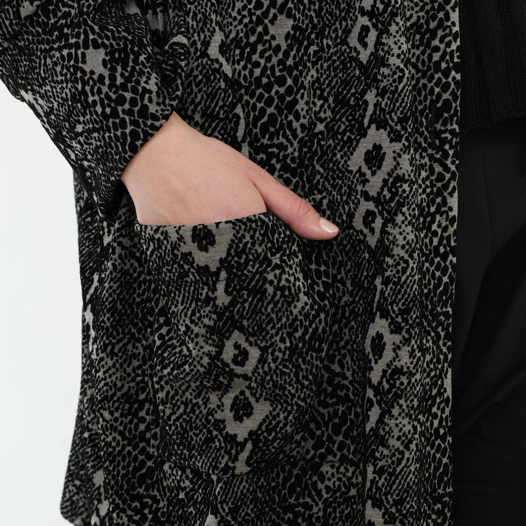 AKH Fashion 6517 Veste, Gris-Noir