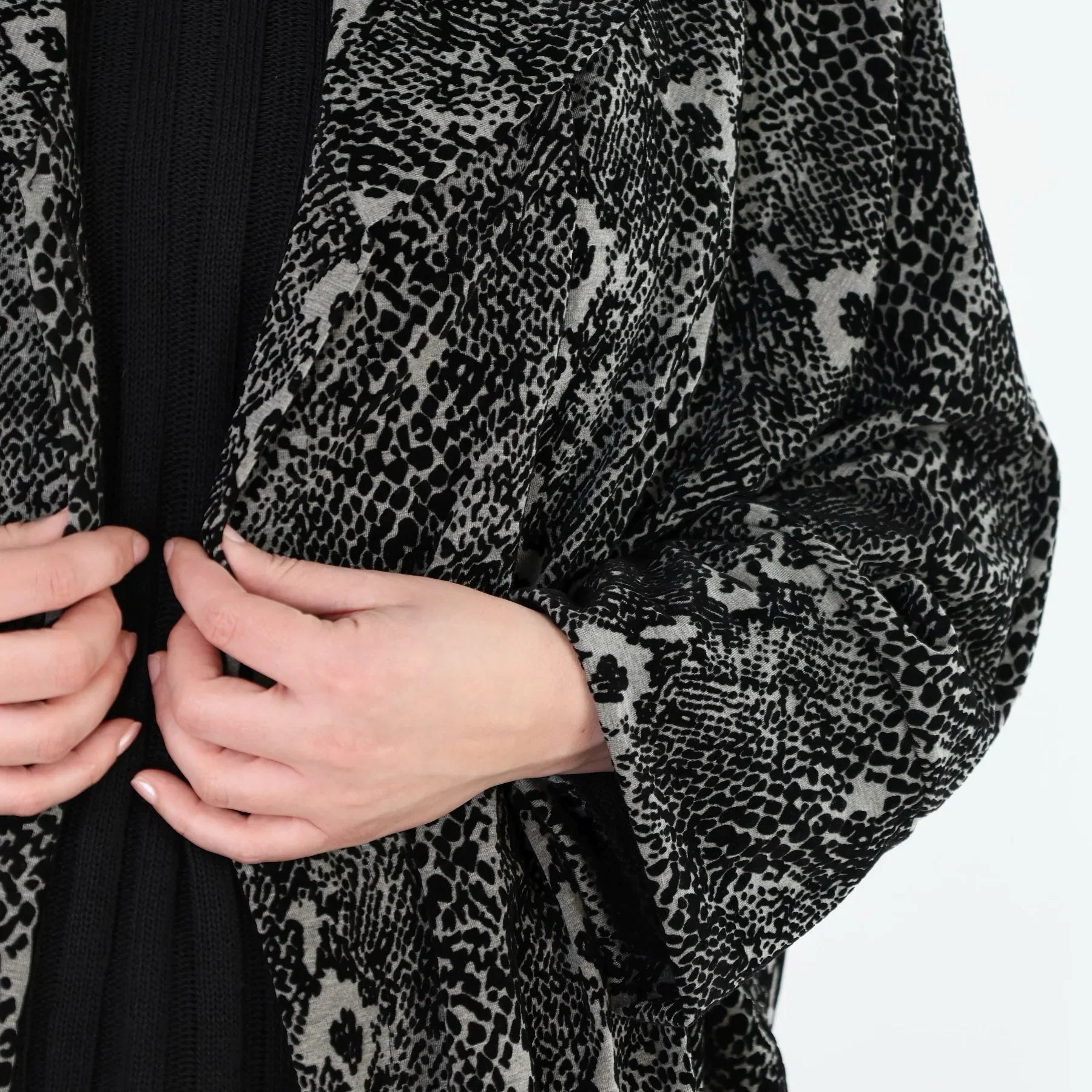 AKH Fashion 6517 Veste, Gris-Noir