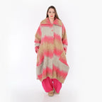 AKH Fashion 3023 Manteau, Sable-Fuchsia