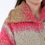 AKH Fashion 3023 Manteau, Sable-Fuchsia