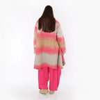 AKH Fashion 5458 Veste, Sable-Fuchsia