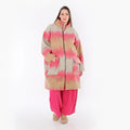 AKH Fashion 6656 Manteau, Sable-Fuchsia