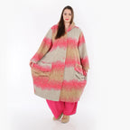 AKH Fashion 7152 Manteau, sable-fuchsia