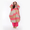 AKH Fashion 7152 Manteau, sable-fuchsia