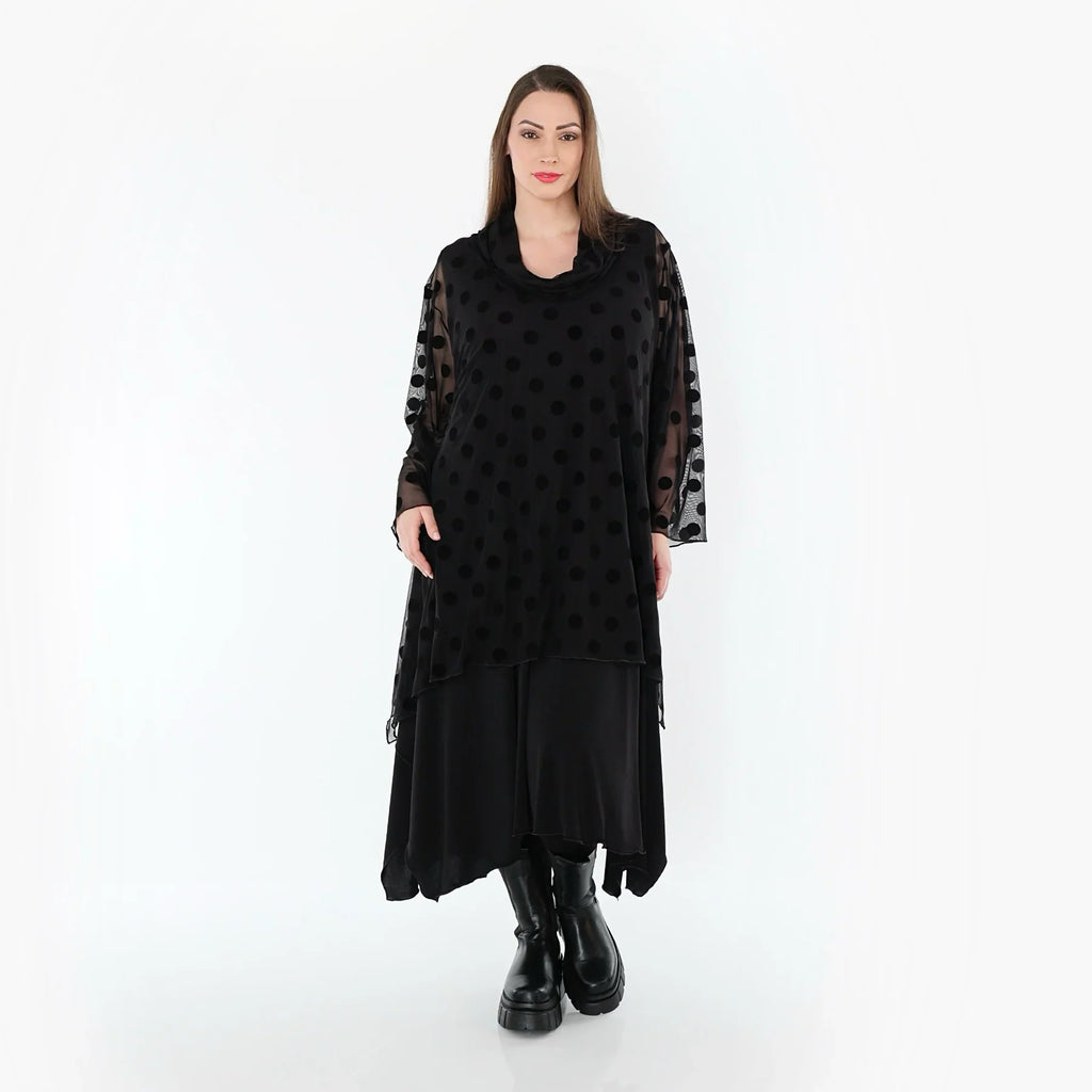 AKH Fashion 3371 Big Shirt, Noir
