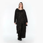 AKH Fashion 593 Grand T-shirt, Noir-Marron