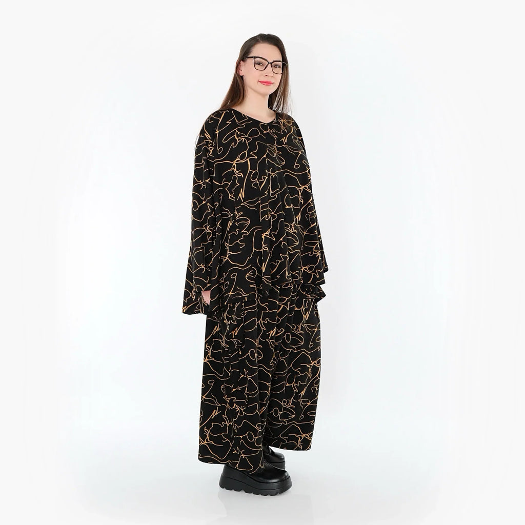 AKH Fashion 593 Big Shirt, noir-orange