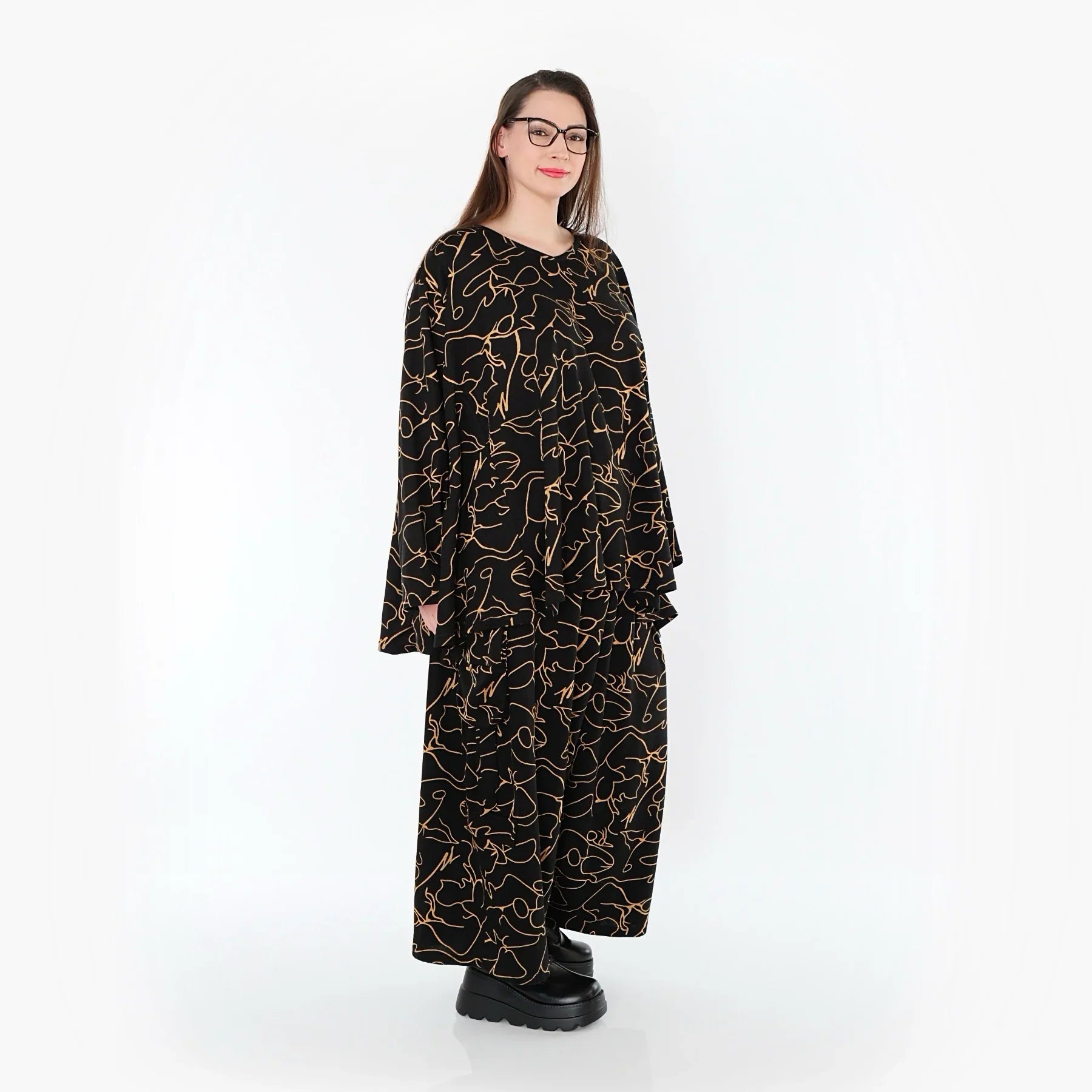 AKH Fashion 593 Big Shirt, noir-orange