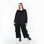 AKH Fashion 7125 pantalon, noir-bleu