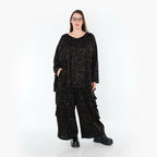AKH Fashion 7125 Pantalon, Noir-Marron