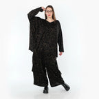 AKH Fashion 7125 Pantalon, Noir-Marron
