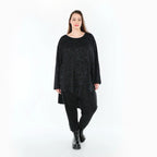 AKH Fashion 7138 Big Shirt, Noir-Bleu