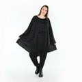 AKH Fashion 7138 Big Shirt, Noir-Bleu