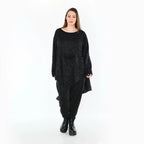 AKH Fashion 7138 Big Shirt, Noir-Bleu