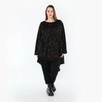 AKH Fashion 7138 Big Shirt, Noir-Marron
