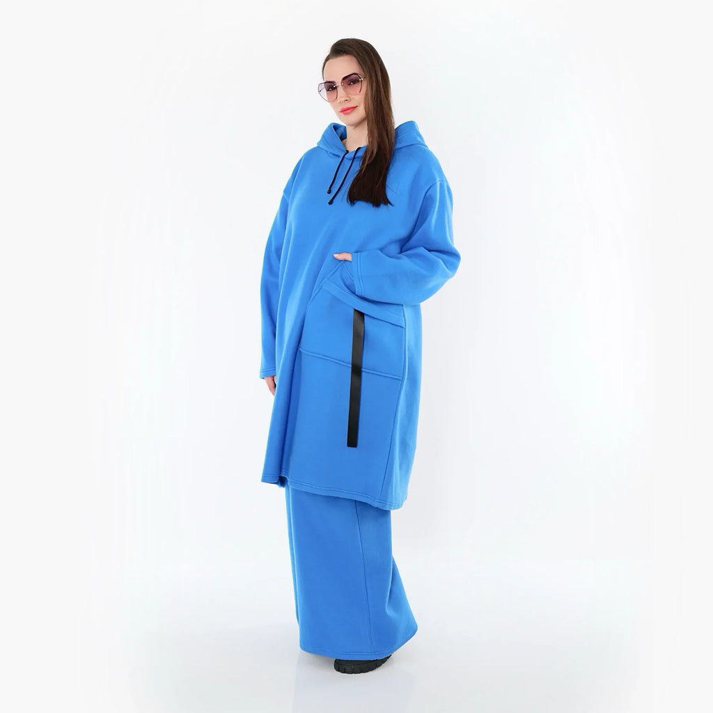 AKH Fashion 6989 Robe, Bleu