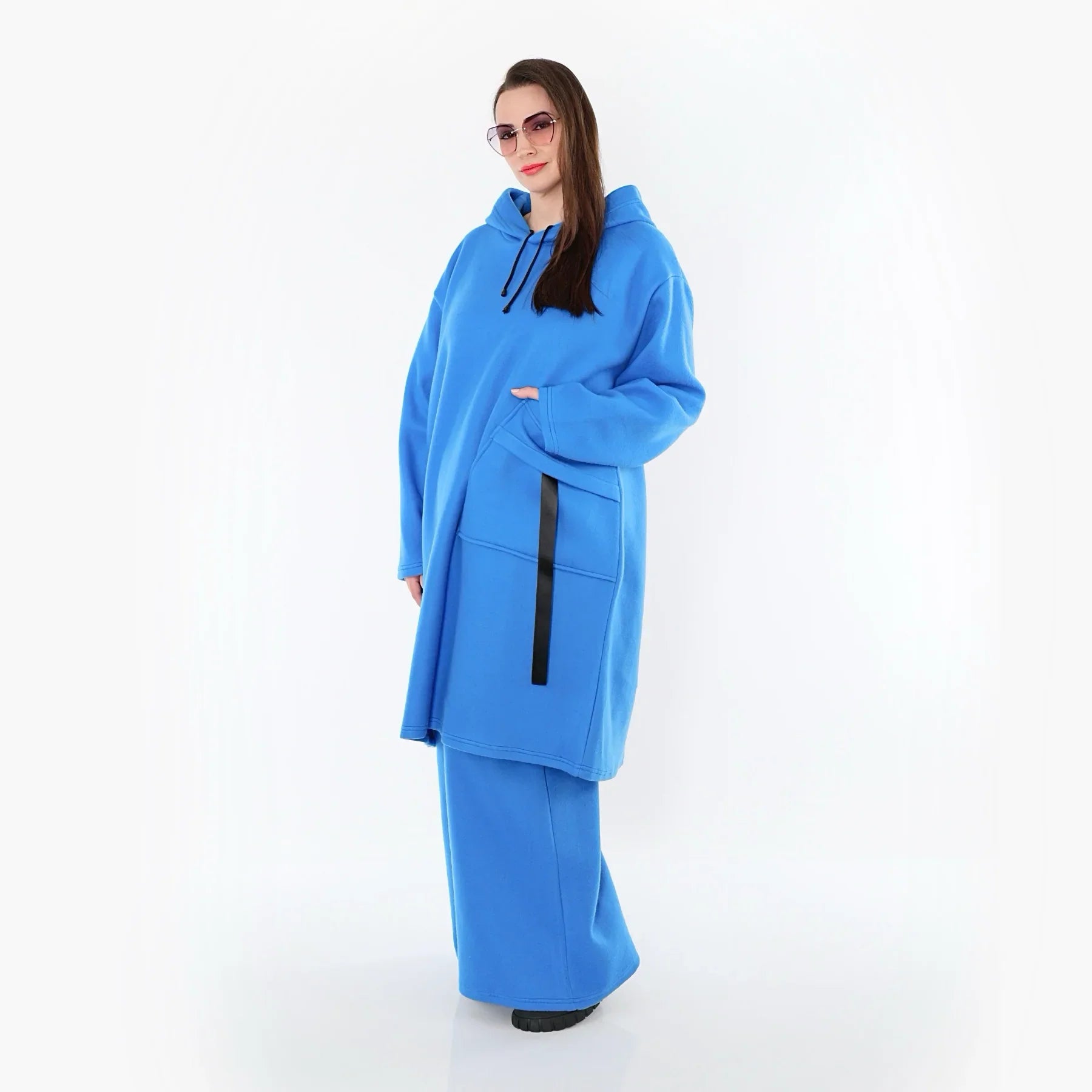 AKH Fashion 6989 Robe, Bleu