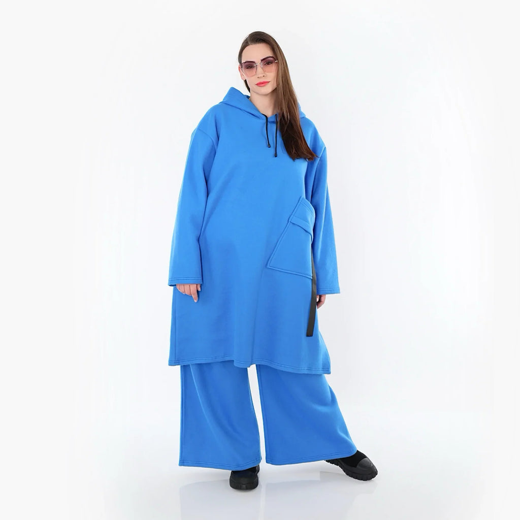 AKH Fashion 6989 Robe, Bleu
