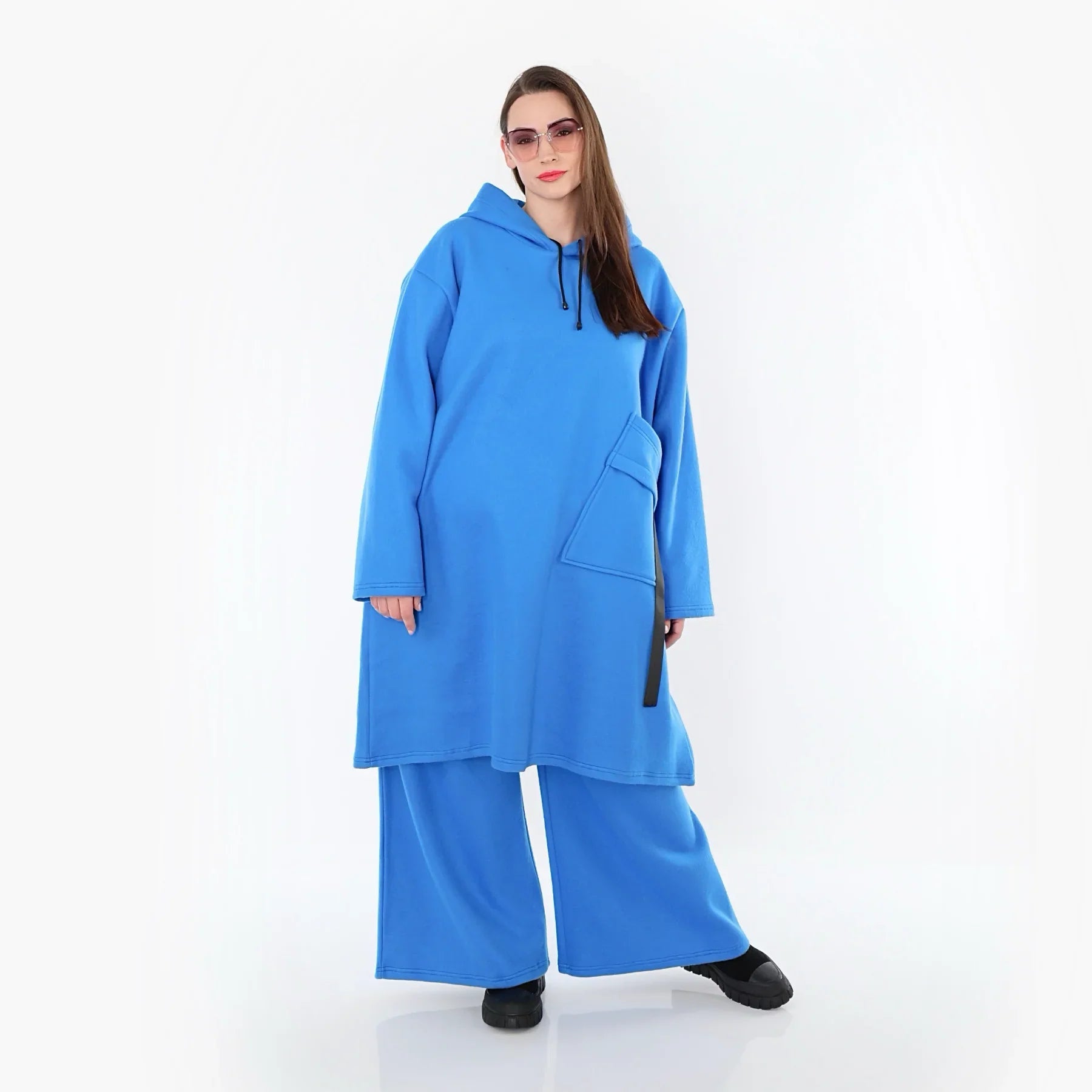 AKH Fashion 6989 Robe, Bleu