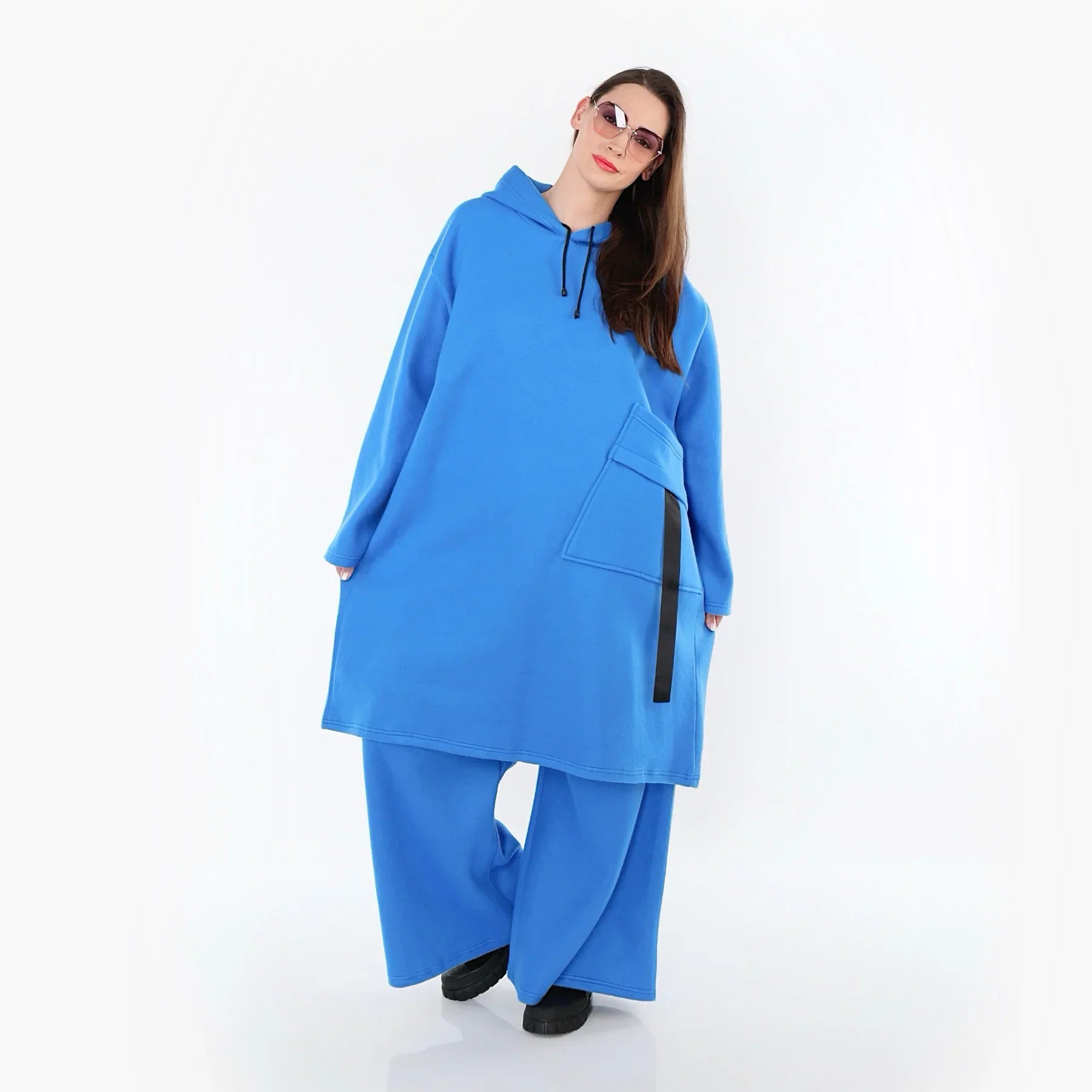 AKH Fashion 6989 Robe, Bleu