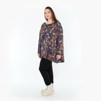 AKH Fashion 593 Big Shirt, Violet-Multi