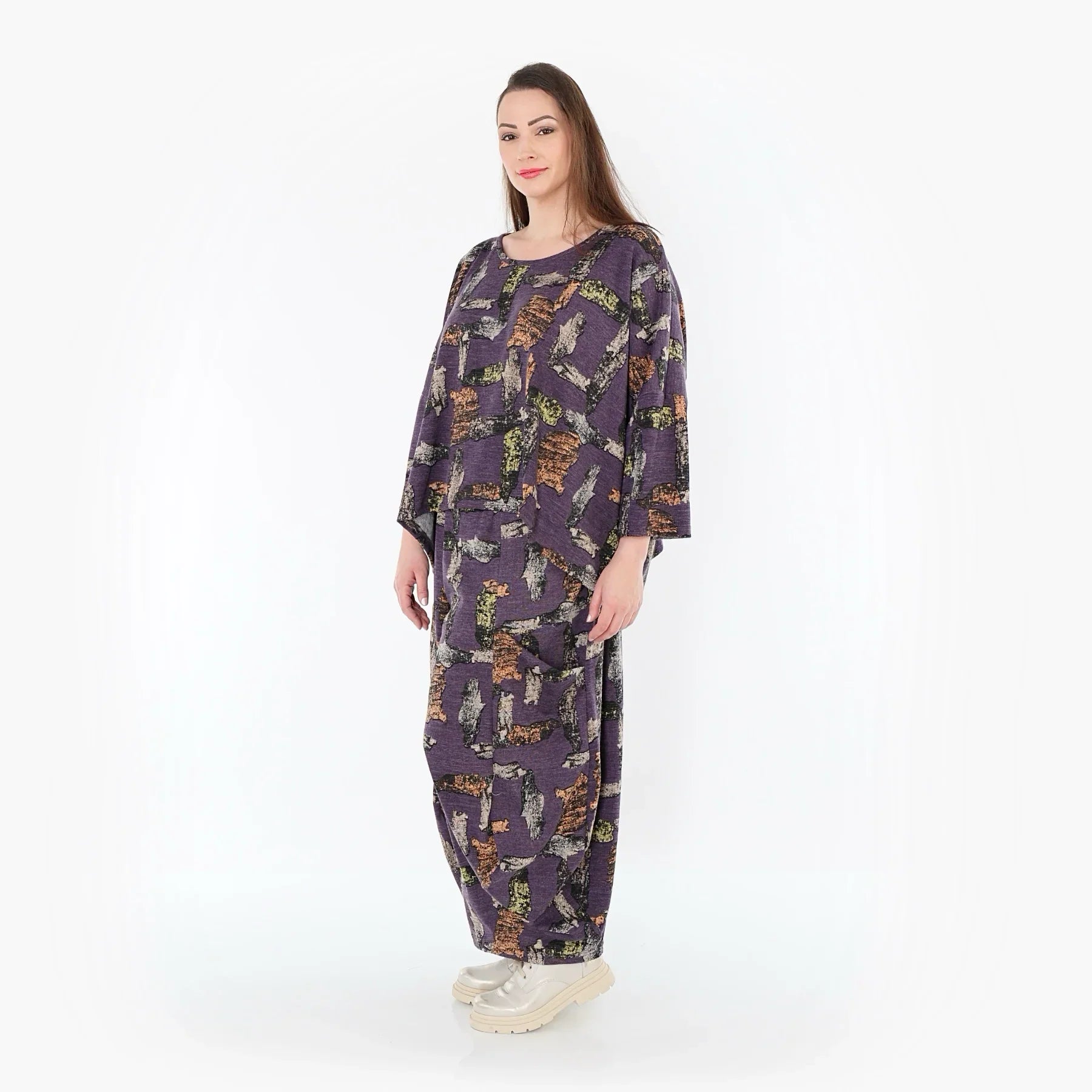 AKH Fashion 3018, Poncho, violet-multi