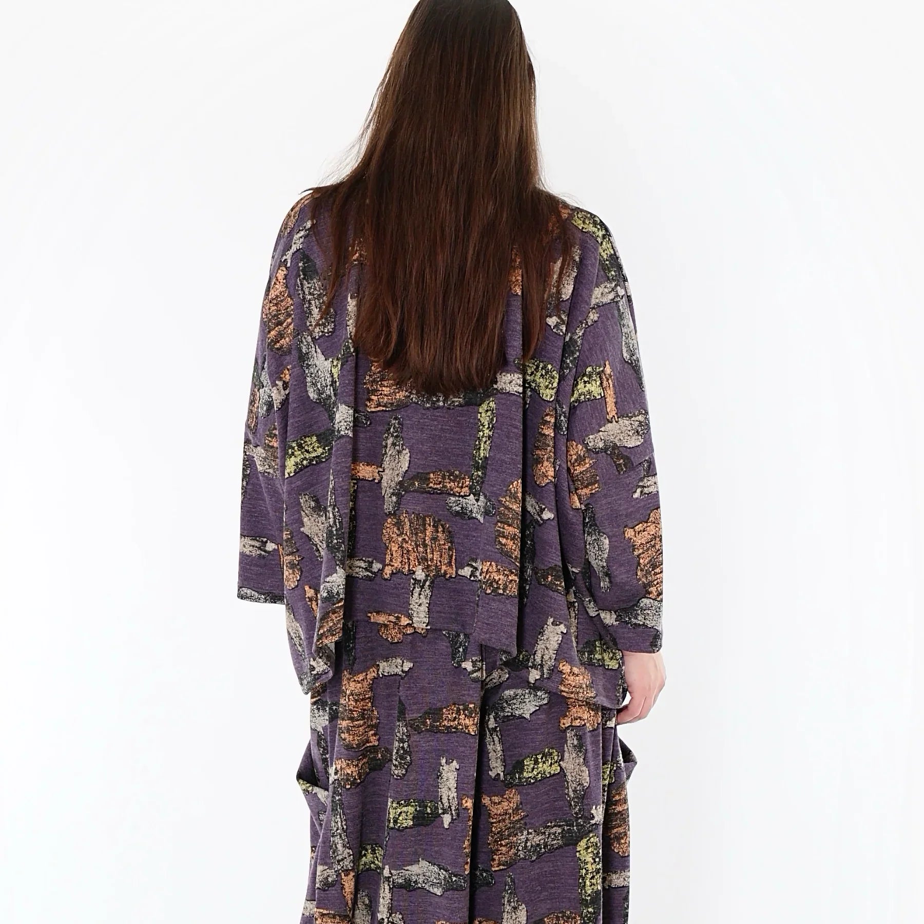 AKH Fashion 3018, Poncho, violet-multi