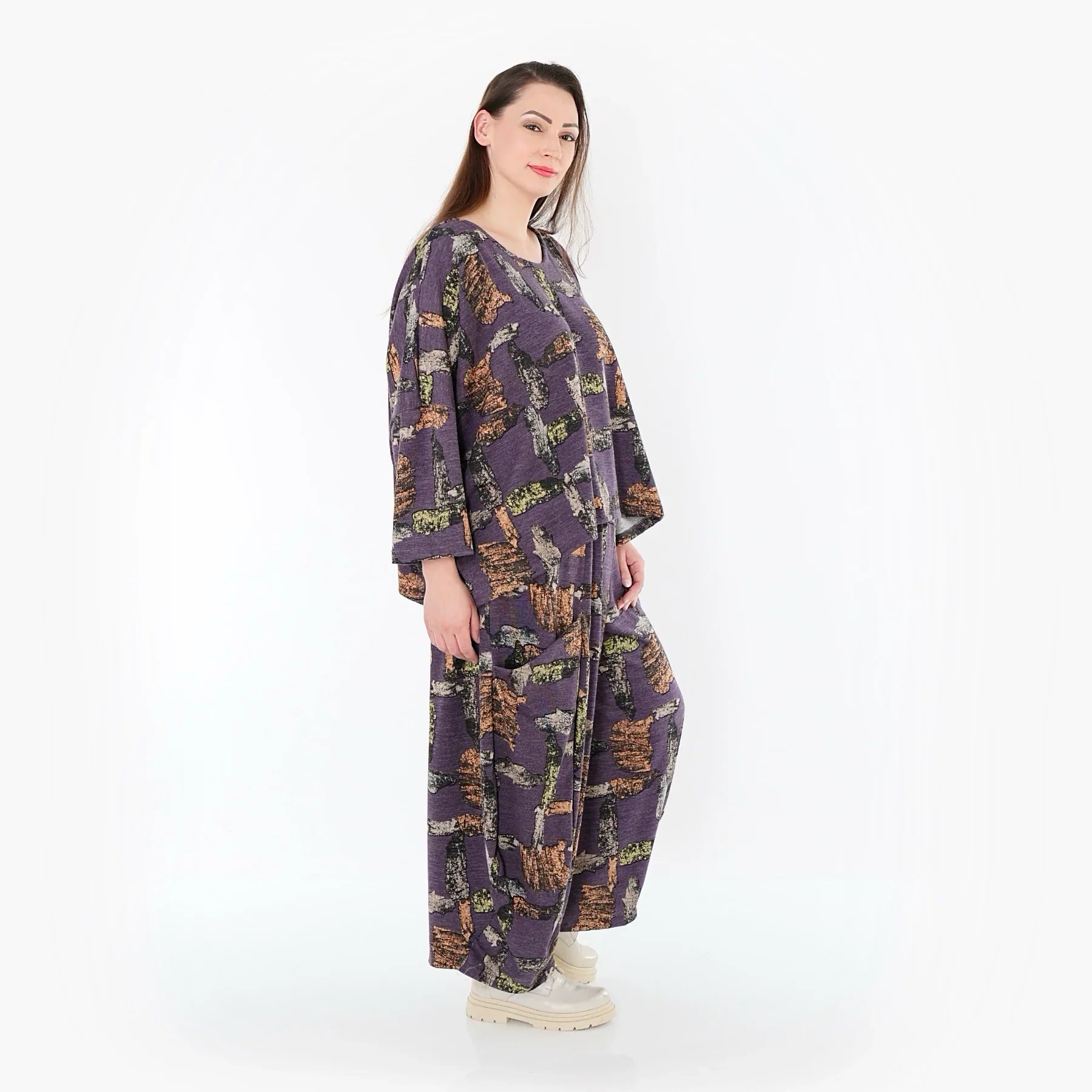 AKH Fashion 3018, Poncho, violet-multi