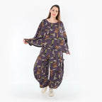 AKH Fashion 3018, Poncho, violet-multi