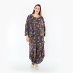AKH Fashion 3018, Poncho, violet-multi