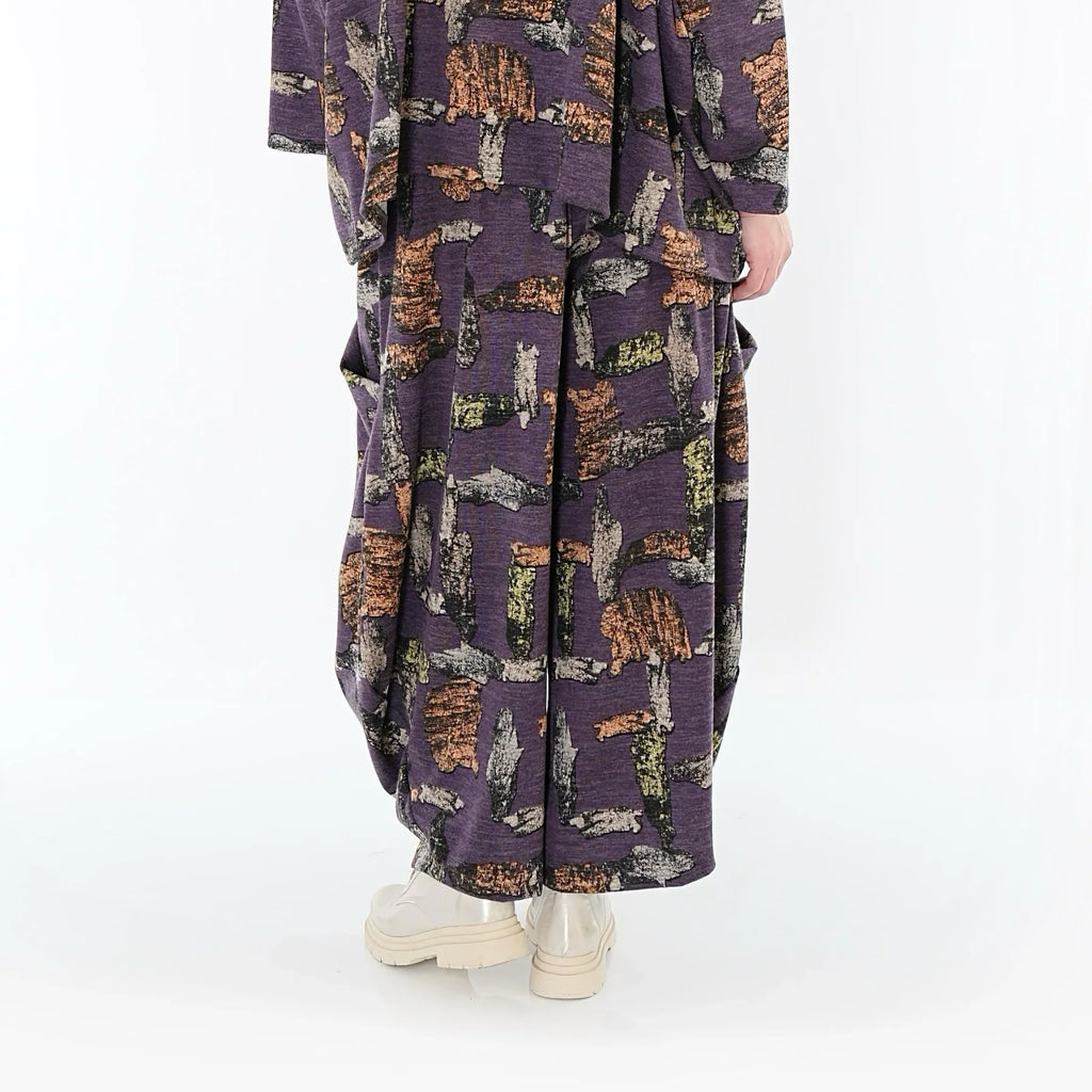 AKH Fashion 8069 Pantalon, Violet-Multi