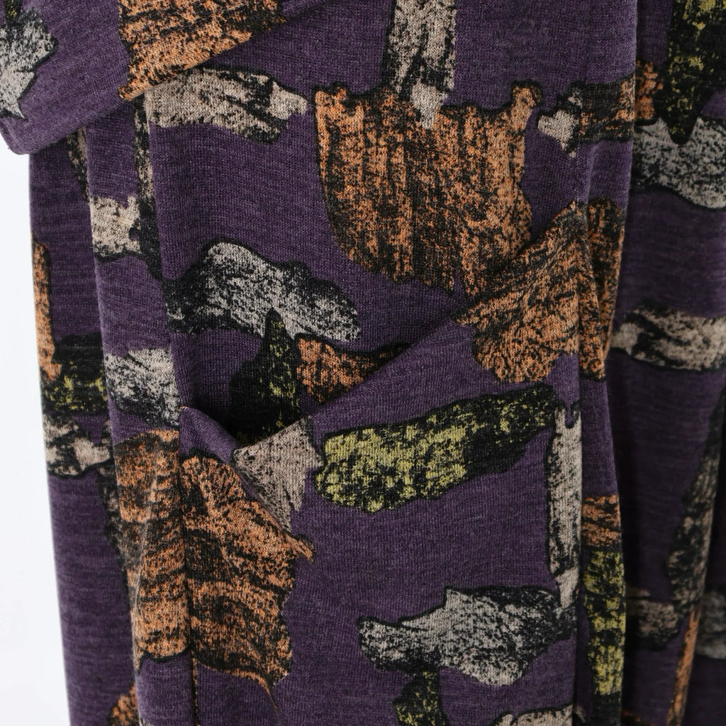 AKH Fashion 8069 Pantalon, Violet-Multi