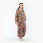AKH Fashion 3018 Jeté, orange-bleu-gris