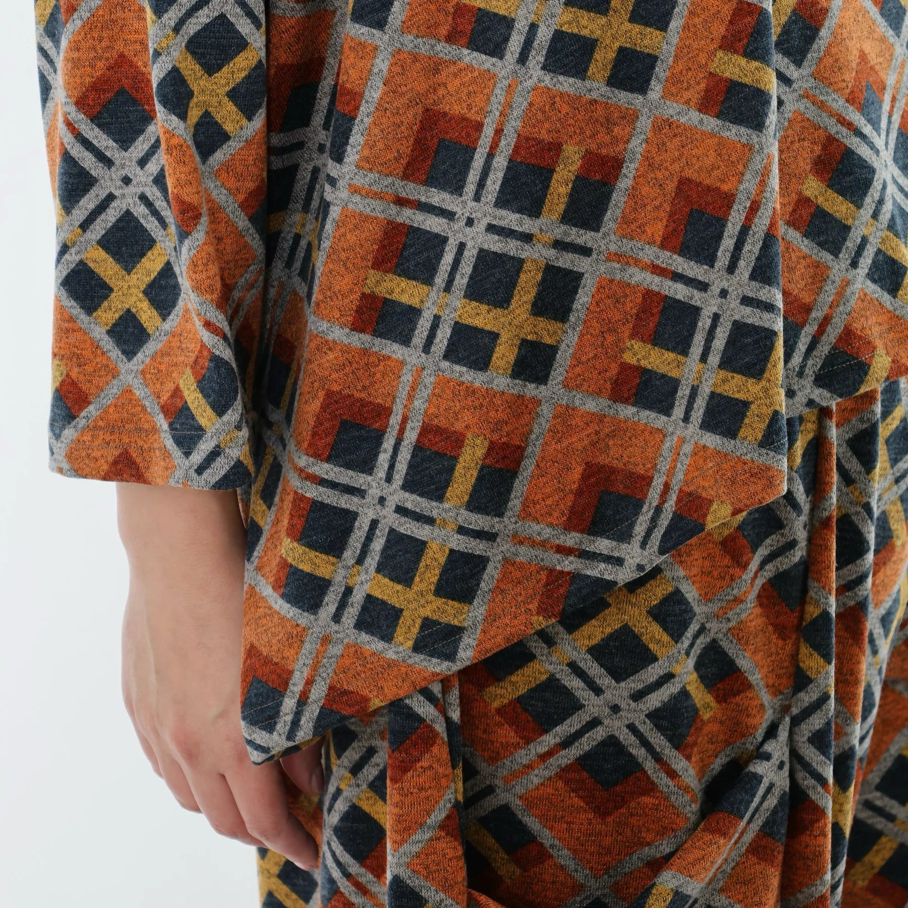 AKH Fashion 3018 Jeté, orange-bleu-gris