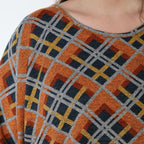 AKH Fashion 3018 Jeté, orange-bleu-gris