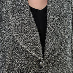 AKH Fashion 7164 Manteau, Noir et blanc
