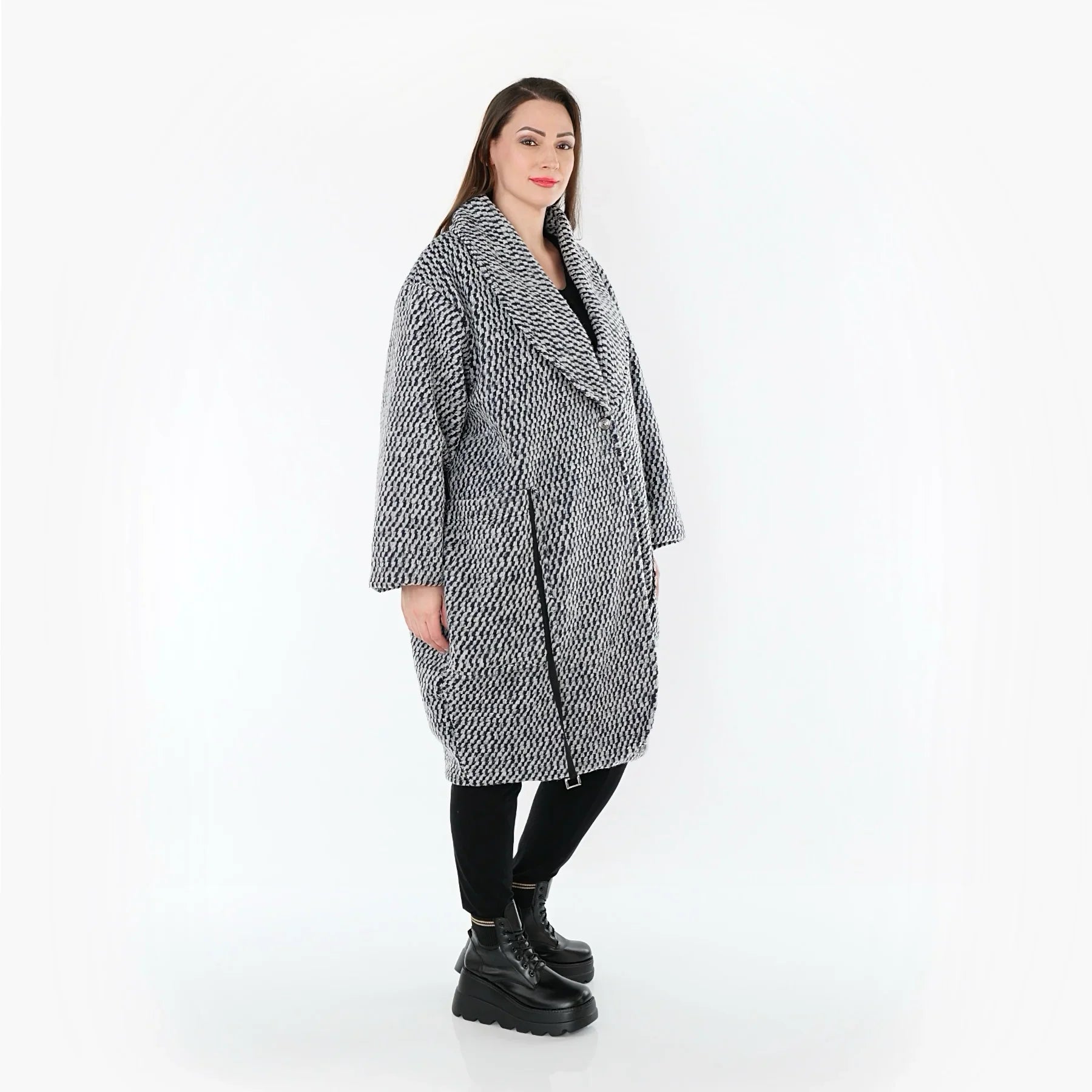 AKH Fashion 7164 Manteau, gris-bleu