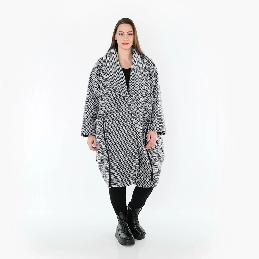 AKH Fashion 7164 Manteau, gris-bleu