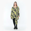 AKH Fashion 593 Big Shirt, jaune-multicolore