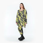 AKH Fashion 593 Big Shirt, jaune-multicolore